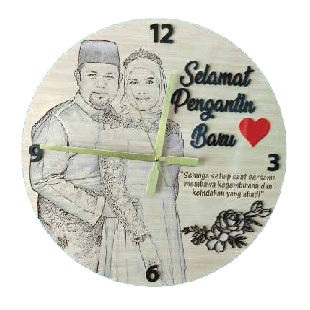 JD1L-1 Jam Dinding (Single Layer) - Image 2